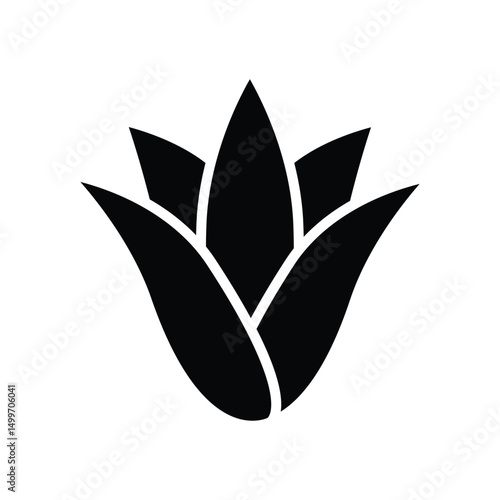 agave icon vector symbol illustration logo