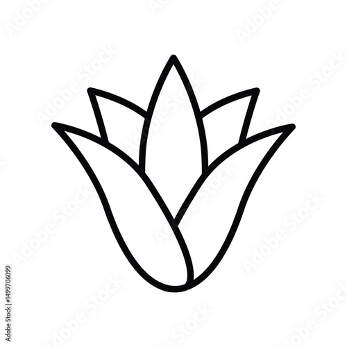 agave icon vector symbol illustration logo