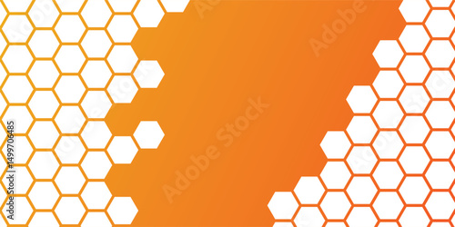 Yellow honeycomb pattern for your design, stock vector illustration