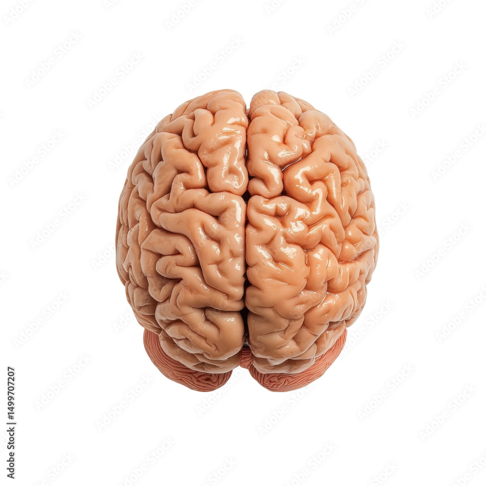 detailed anatomical model of human brain showcasing its intricate structure and folds, ideal for educational purposes and medical illustrations detailed anatomical model of human brain showcasing its intricate structure and folds, ideal for educational purposes and medical illustrations