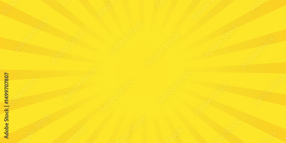 Yellow Comic Zoom Lines Background Vector Illustration eps10 Yellow Comic Zoom Lines Background Vector Illustration eps10