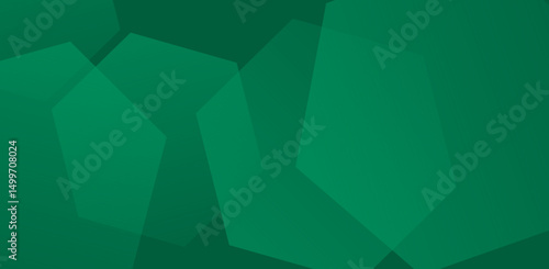 Abstract green and blue geometric pattern with 3D cube shapes, a technological digital business concept illustration