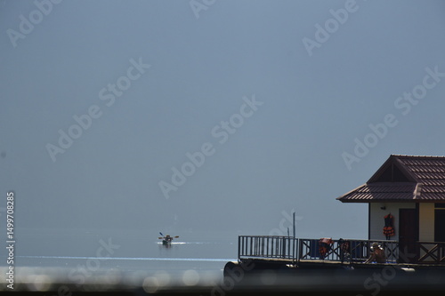 early morning on a lake
