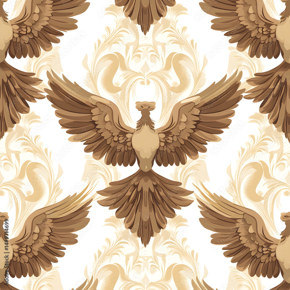 Obraz premium Professional Seamless Vector Pattern with Wide-Angle Centered Composition