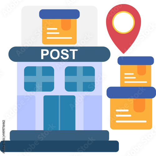 Post Office and Logistics Delivery Icon
