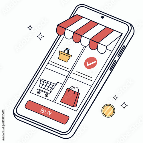 Mobile phone online shopping app interface design