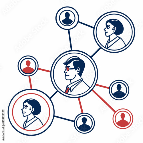 Network connections business people collaboration teamwork