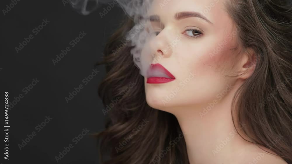 Captivating slow-motion portrayal of the harmful effects of smoking Captivating slow-motion portrayal of the harmful effects of smoking