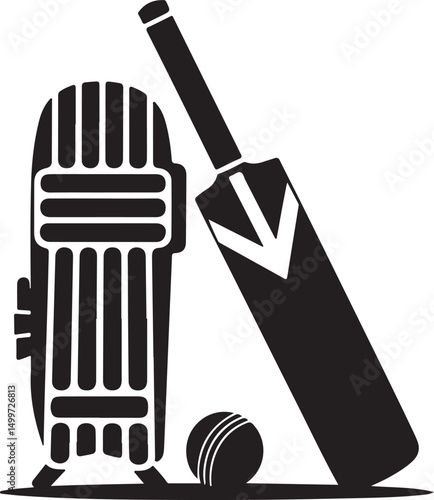 Cricket shin pads icon . Cricket game vector isolated on transparent background. cricket tournament man protection elements template. vintage for clubs and team. Sports sign for web app