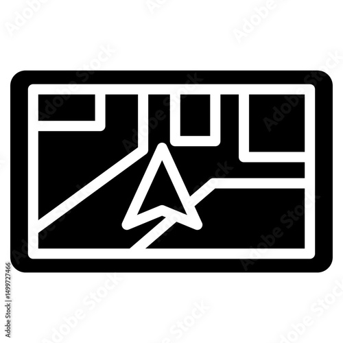 gps navigation vector icon