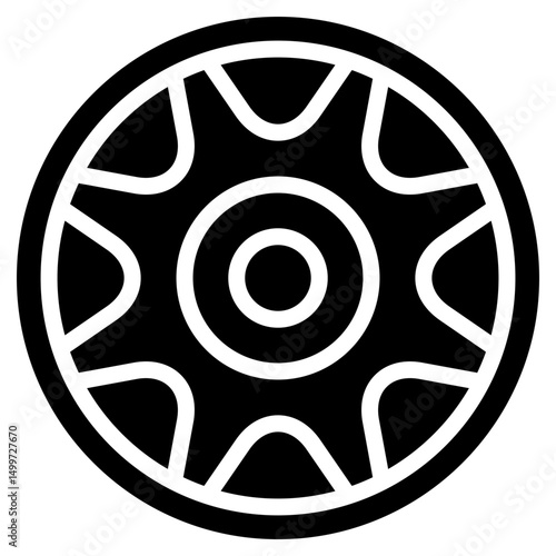 wheel vector icon