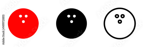 Bowling silhouette,vector illustration of bowling pins,bowling ball