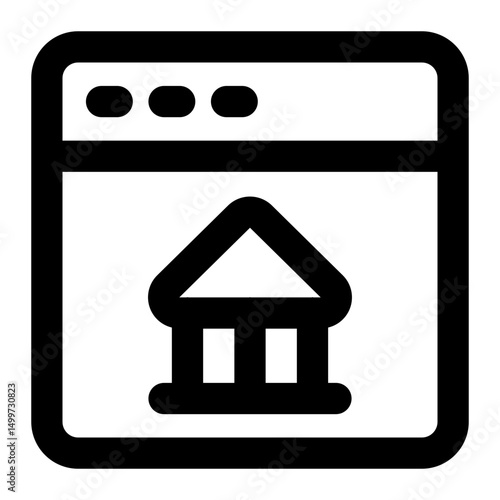 internet banking icon for illustration
