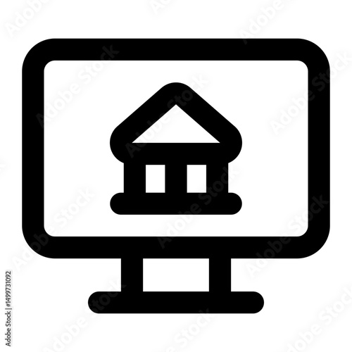 online banking icon for illustration