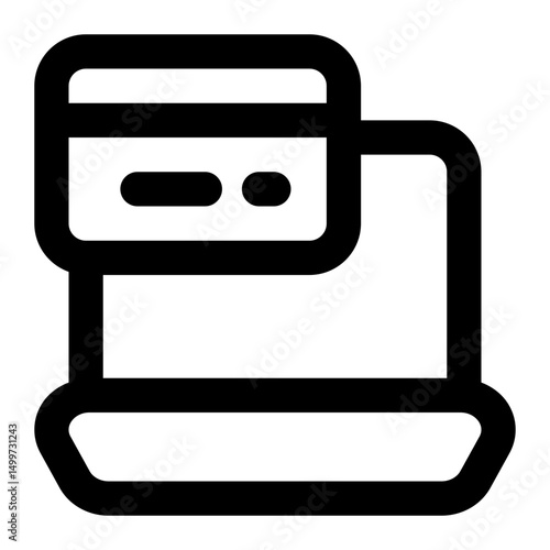 online banking icon for illustration