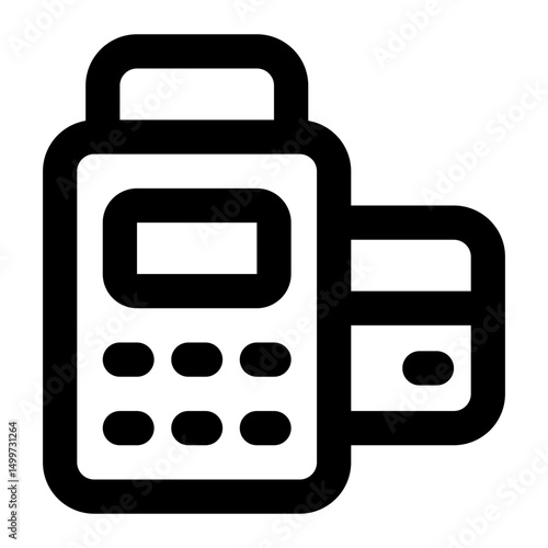 pos terminal icon for illustration