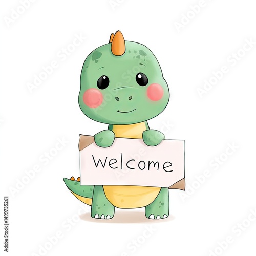 Welcome back! dinosaur celebrates 100 days of fun learning in a colorful classroom