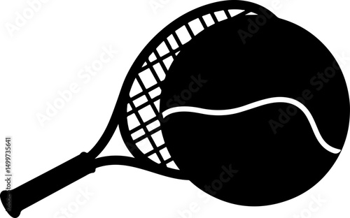 Female Tennis Player Silhouette" vector