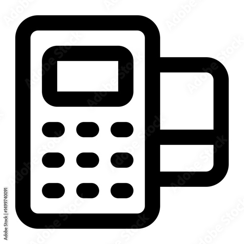 pos terminal icon for illustration