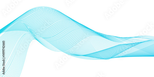 Abstract wave blend stripes lines white background. Vector curve line pattern mesh. Technology lines flow and motion energy blend.	
