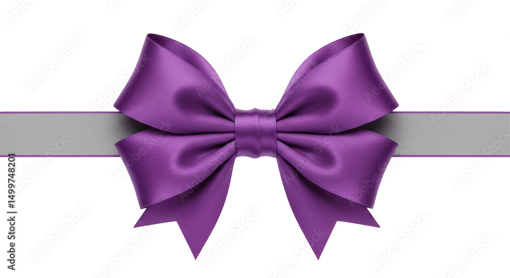Isolated Violet Ribbon Isolated Violet Ribbon