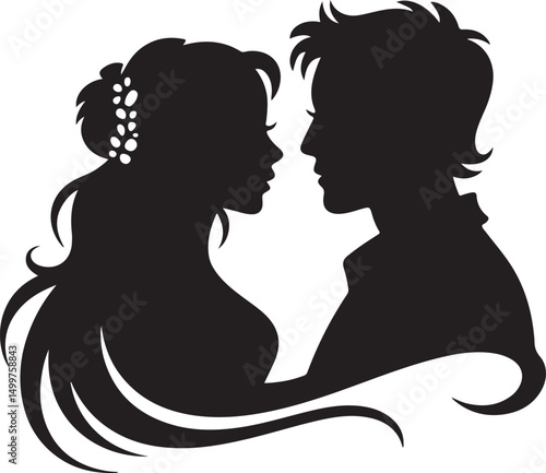 Just Married Couple Silhouette

Bride & Groom Walking Hand in Hand

Wedding Day Kiss Vector Design

Elegant Wedding Couple Under Arch

Silhouette of Romantic Wedding Moment