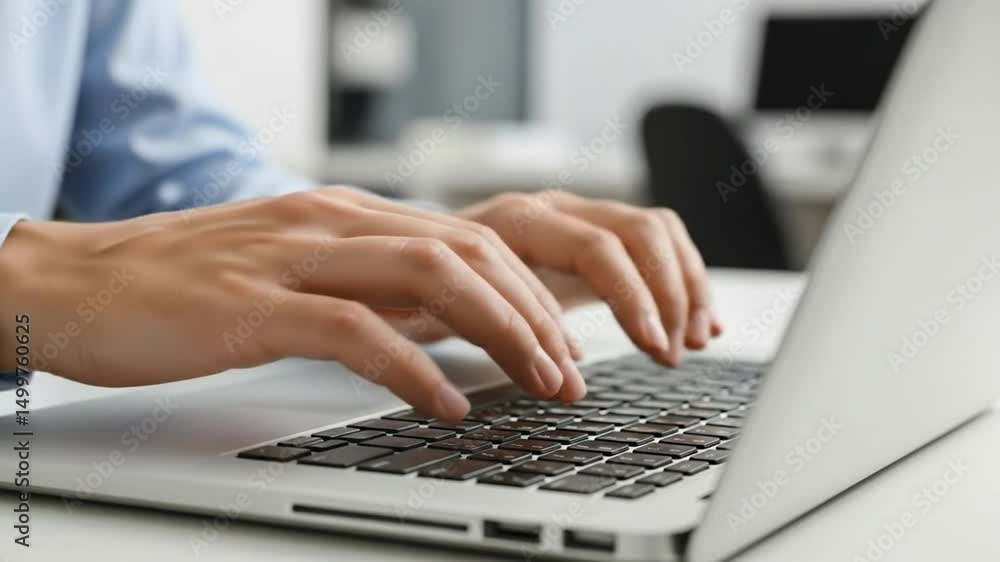 Hands typing on a laptop keyboard, ready to write the next chapter in your story. Hands typing on a laptop keyboard, ready to write the next chapter in your story.