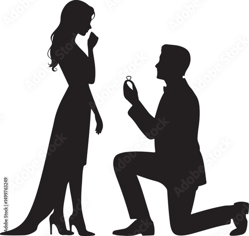 Just Married Couple Silhouette

Bride & Groom Walking Hand in Hand

Wedding Day Kiss Vector Design

Elegant Wedding Couple Under Arch

Silhouette of Romantic Wedding Moment
