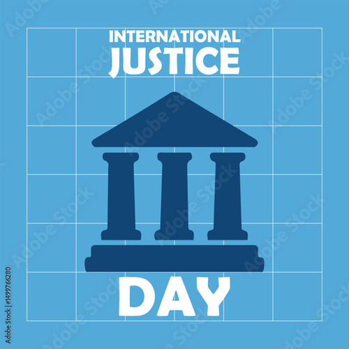 international justice day social media post icon 
