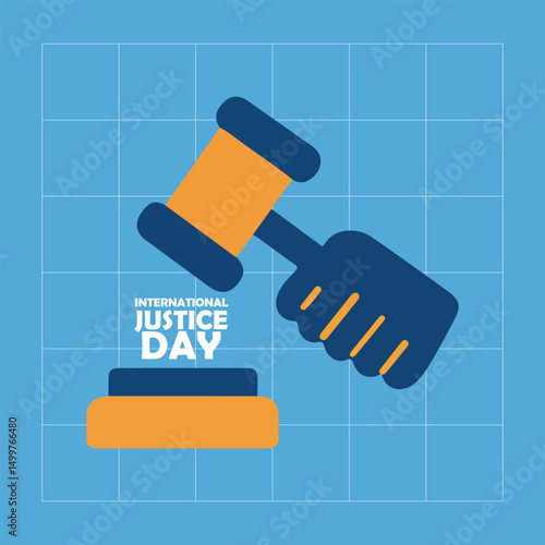 international justice day social media post icon 