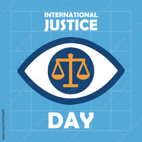 international justice day social media post icon 