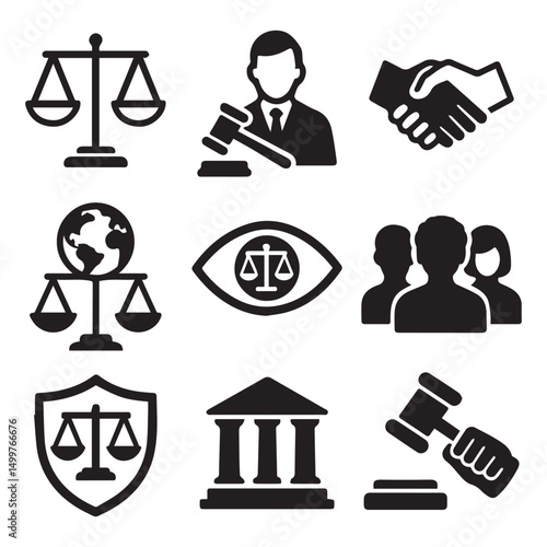 international justice day social media post icon 