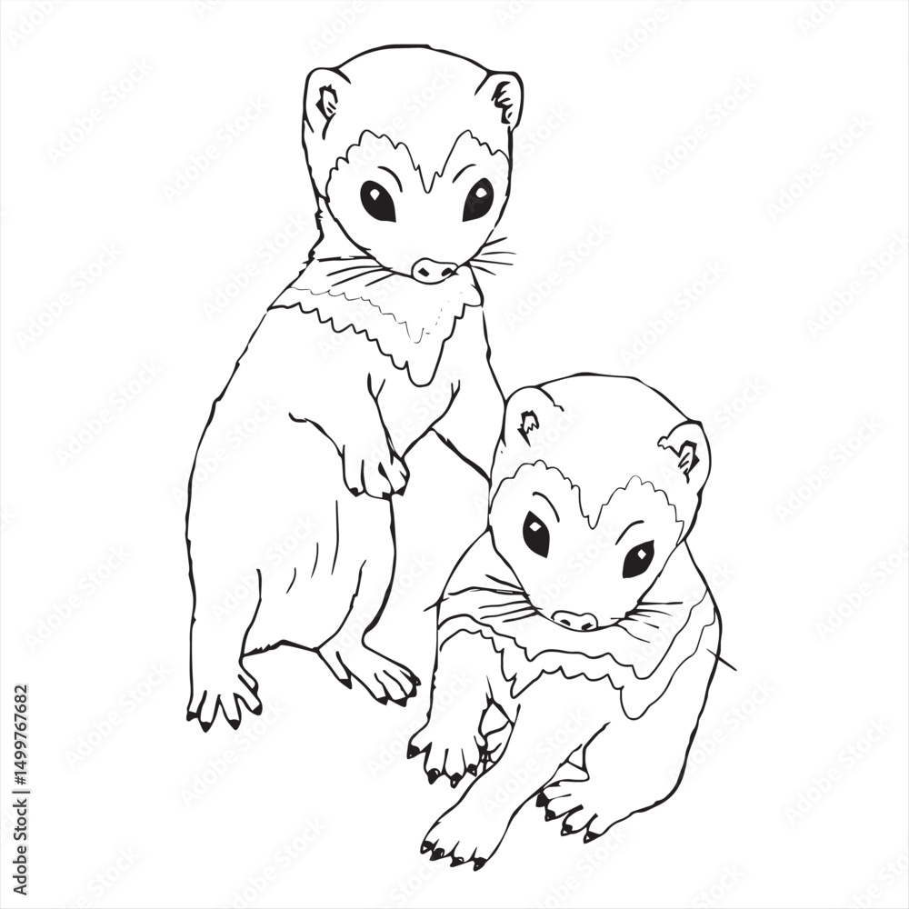 vector illustration of cartoon rat vector illustration of cartoon rat