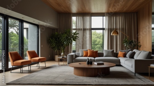 Wallpaper Mural Modern Living Room Design Torontodigital.ca