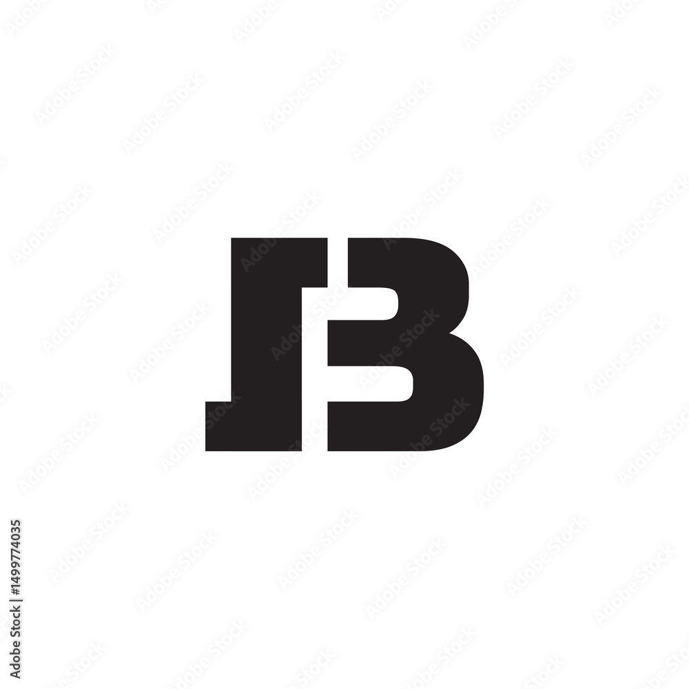 Fototapeta premium Initial letter B logo icon deisgn template elements.