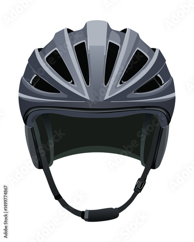 dark gray cycling helmet for serious riders