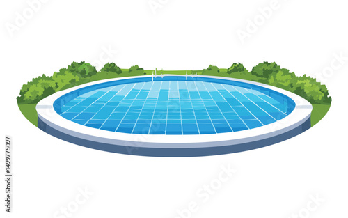 outdoor water body with vibrant blue tiles