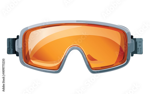 orange swim goggles for aquatic sports