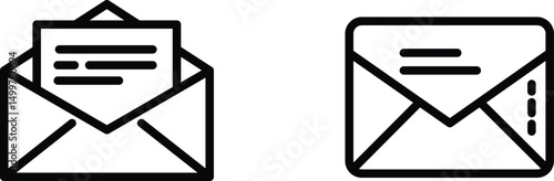 Mail and Email Communication Icon Set