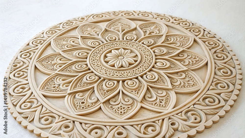 beige vectorial complex ornament design mandala decoration beige vectorial complex ornament design mandala decoration