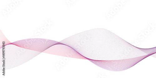 Abstract colorful blue, pink blend wave lines and technology background. Modern colorful flowing wave lines and glowing moving lines. Futuristic technology and sound wave lines background.	
