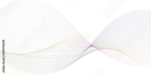 Abstract modern colorful wavy stylized lines background. blending gradient colors. You can use for Web, Texture, Wallpaper, Template, Desktop background, Business banner, poster design.	