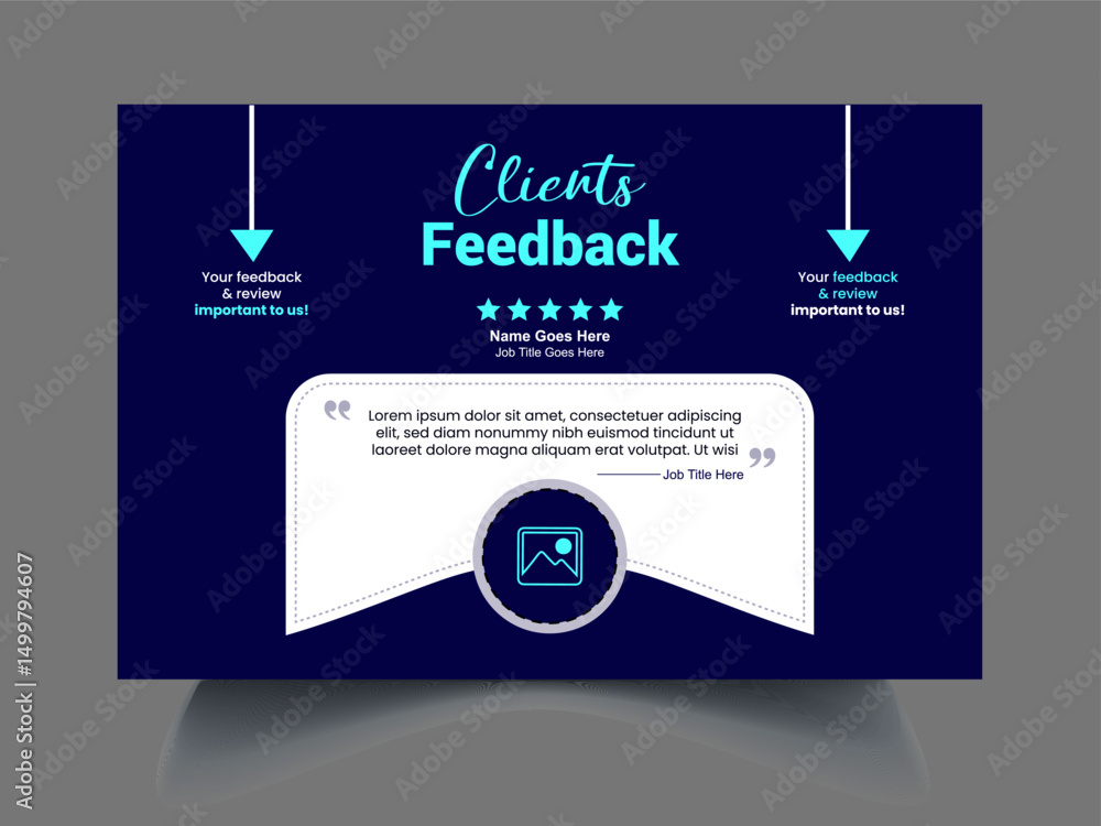 Naklejka premium Professional Review design template