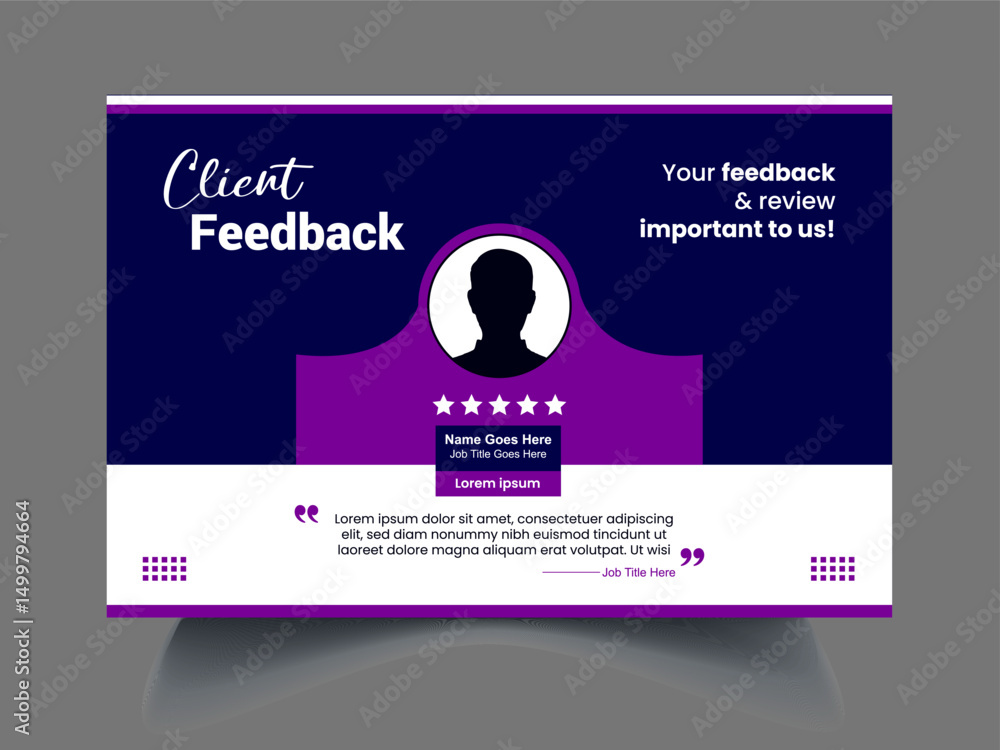 Fototapeta premium Professional Review design template