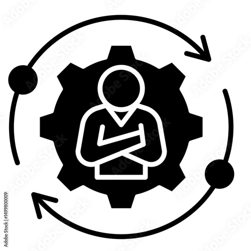 Adaptive Leader  Icon Element For Design	