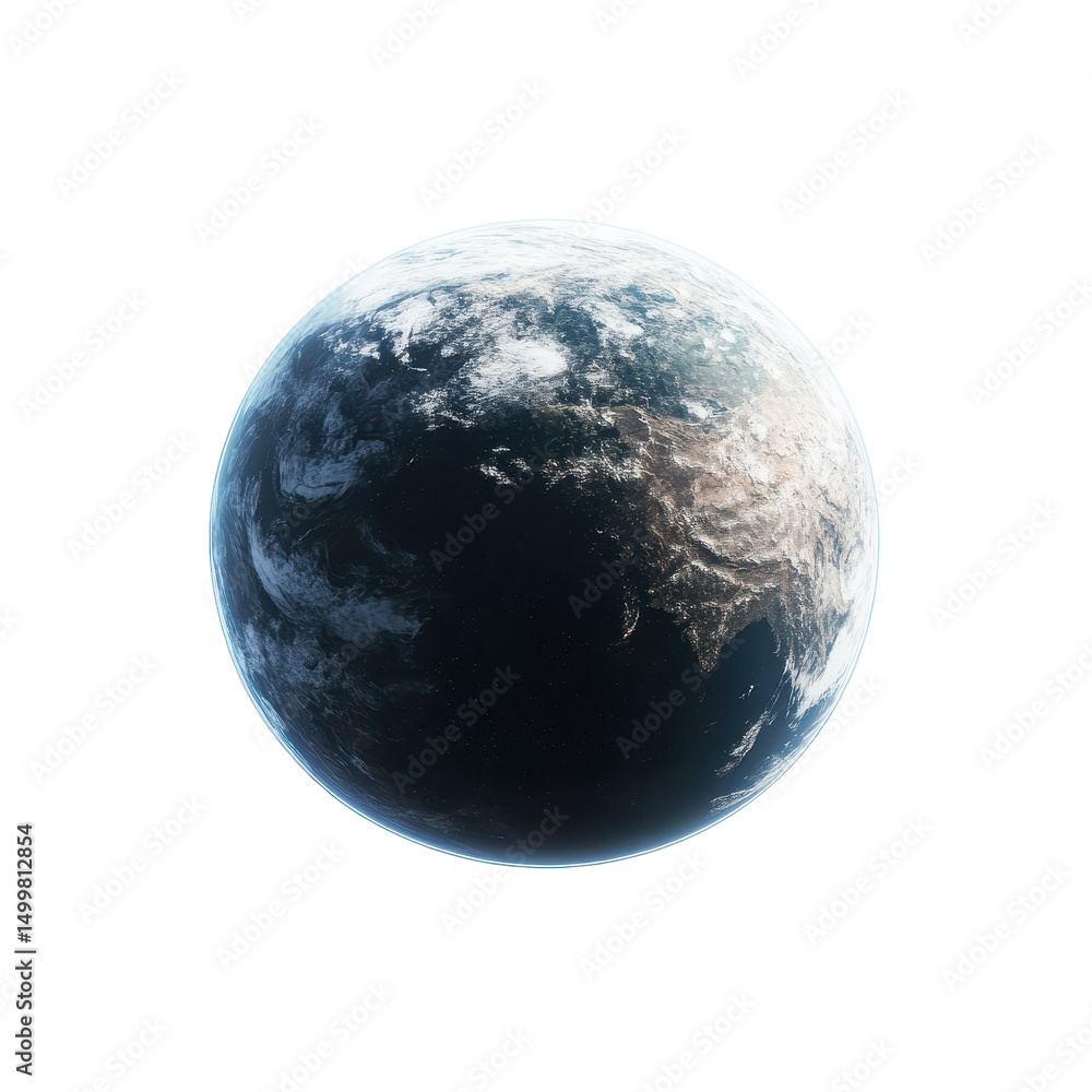 A view of Earth from space, A breathtaking perspective of Earth from space, isolated on transparent background A view of Earth from space, A breathtaking perspective of Earth from space, isolated on transparent background