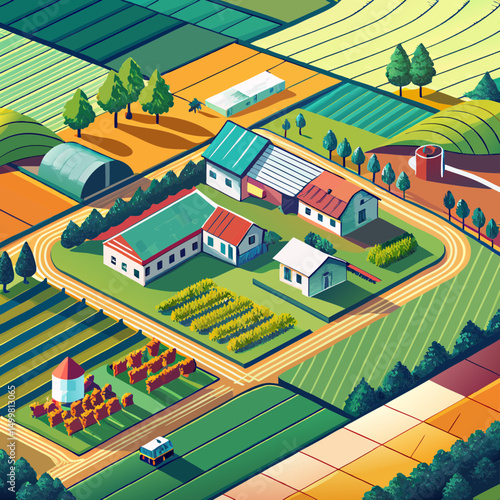 rural landscape in the countryside