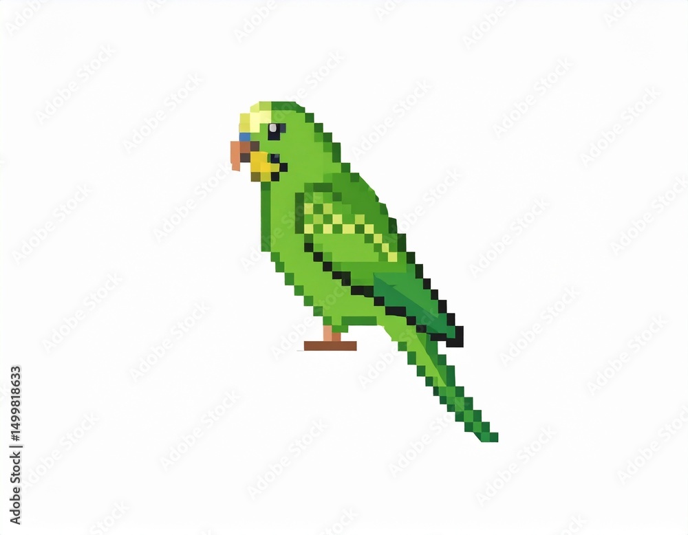 Fototapeta premium ドット絵 鳥