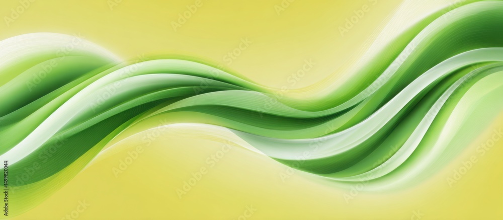 abstract bright summer background with swirling lime green waves flowing over smooth lemon yellow base abstract bright summer background with swirling lime green waves flowing over smooth lemon yellow base