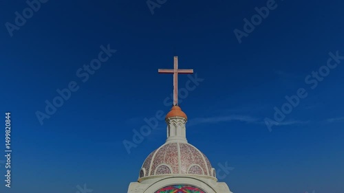 Drone view INDIA  church 